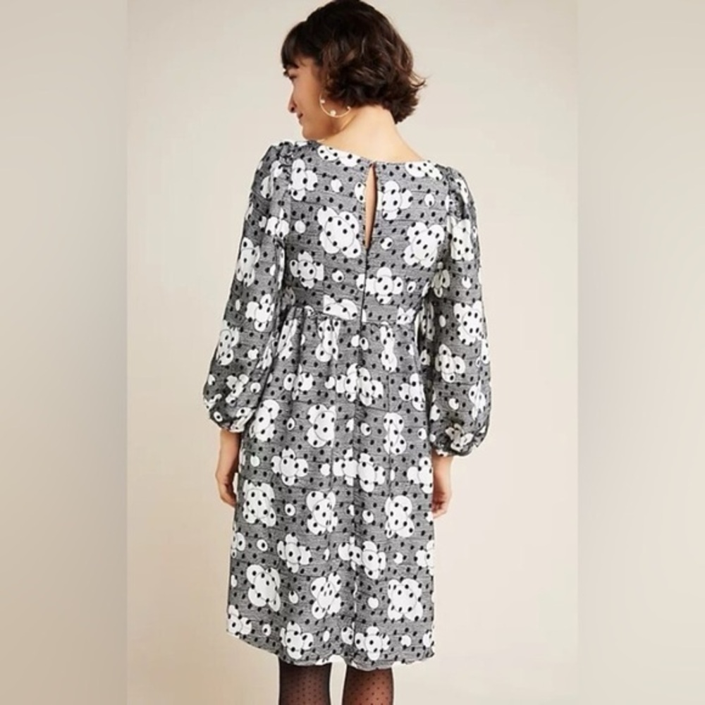 Anthropologie Jane Textured‎ Babydoll Dress - Picture 2 of 5